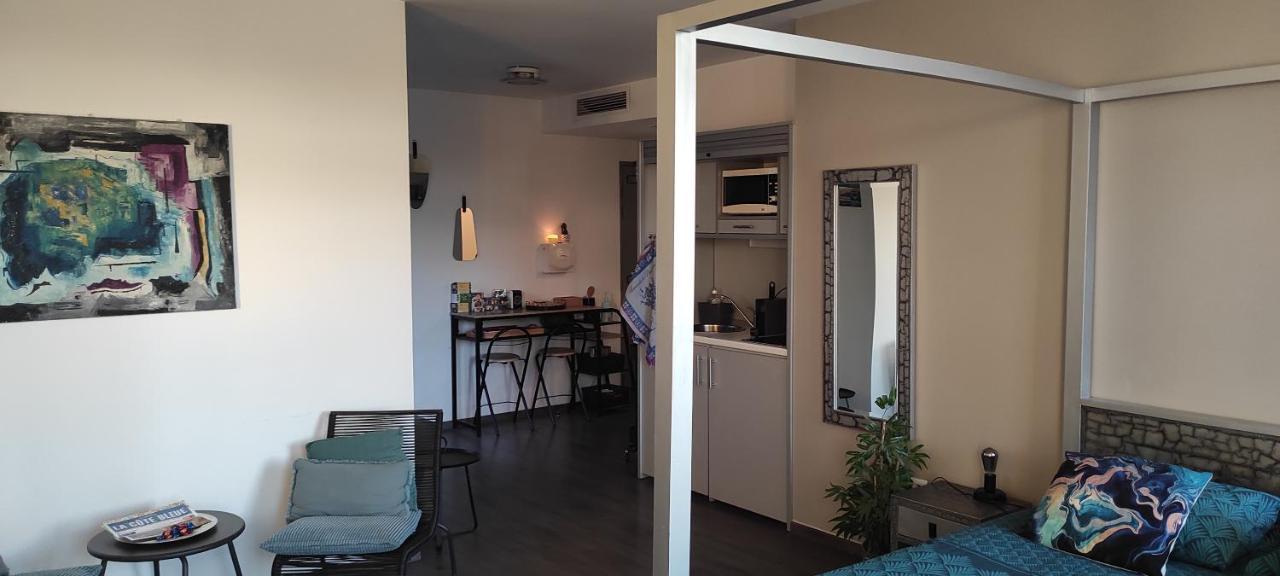 Grand Studio Terrasse De Standing, Pleine Vue Village Et Mer Кари Ле Рует Екстериор снимка